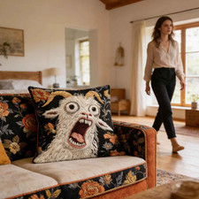 Screaming Goat Pillow Cover Soft Protector Decorative Throw Pillow Case 45x45cm