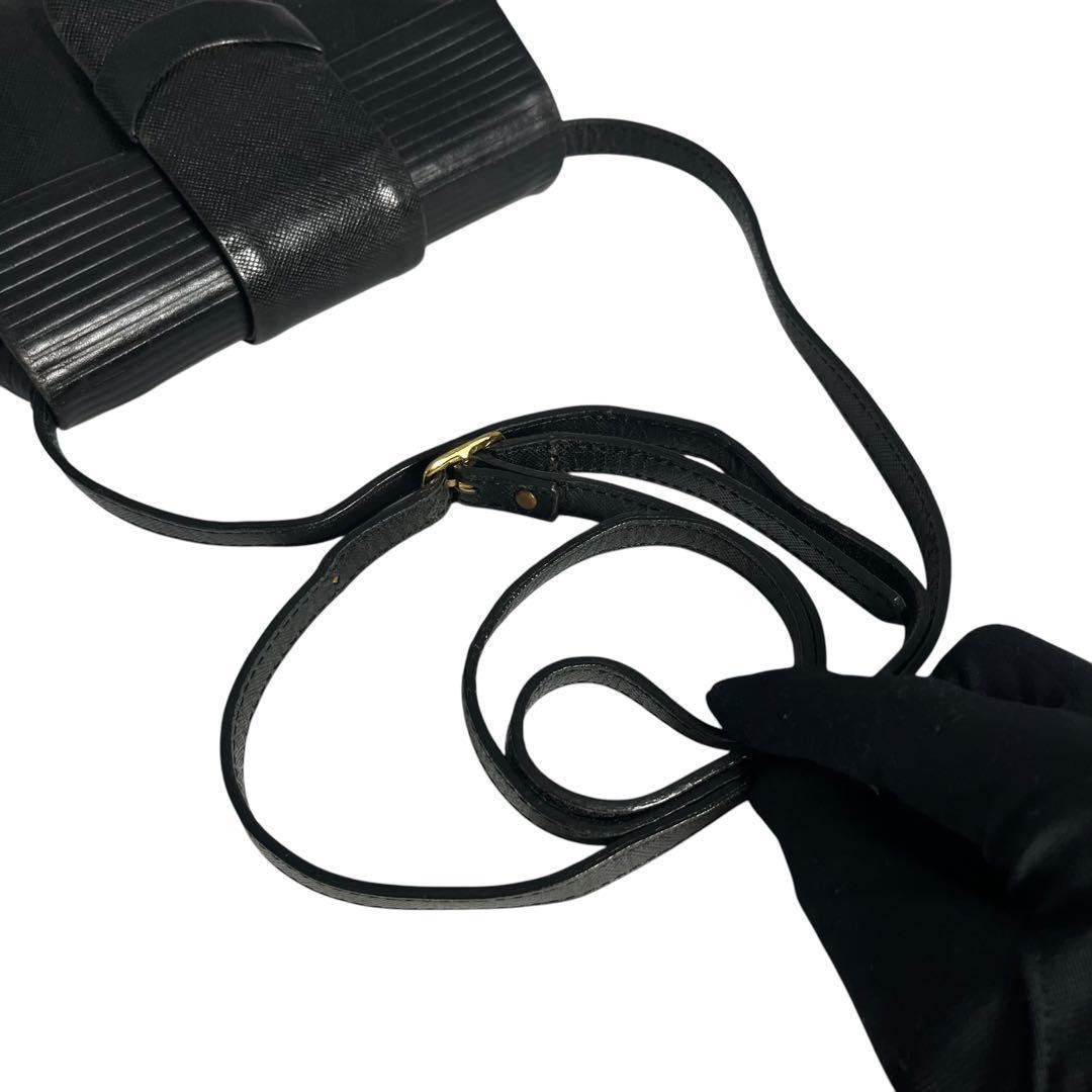 Borsa a tracolla Yves Saint Laurent YSL Cassandra pelle nera autentica F07141200