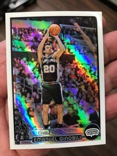 2003-04 Topps Chrome Emanuel “Manu” Ginobili #95 Refractor San Antonio Spurs