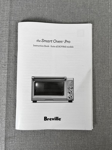 Breville BOV845 Smart Oven Air Fryer Pro NUR Bedienungsanleitung Bedienungsanleitung - Bild 1 von 4