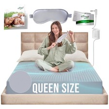 Queen Size Cloud Gray Conductive Bed Sheet - ...