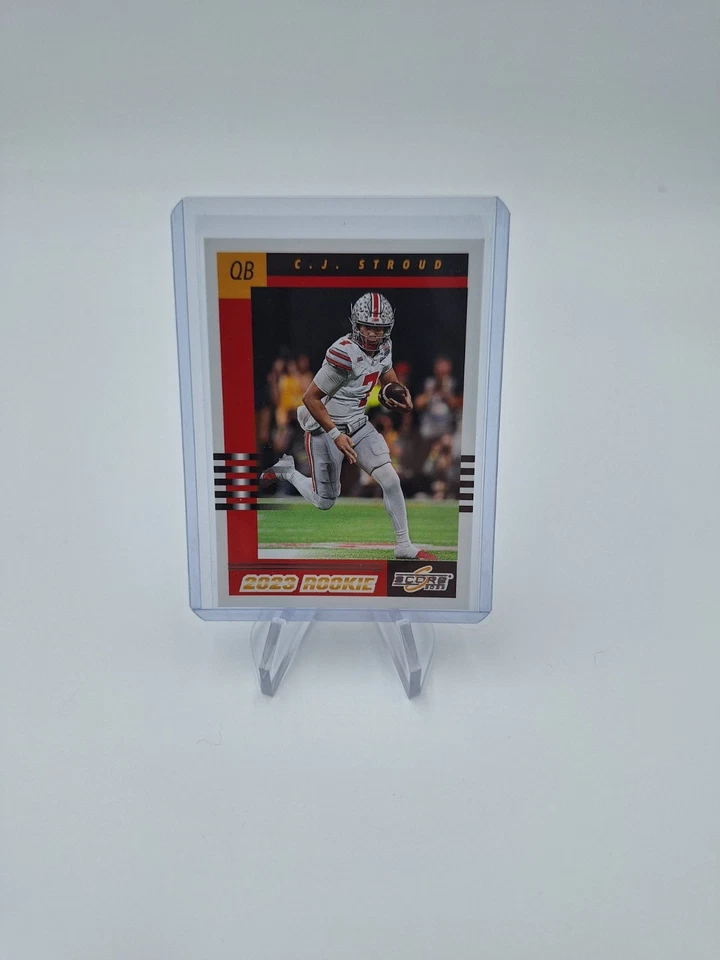 C.J. STROUD RC - 2023 Panini Score NFL - 2003 Throwback Rookie - Ohio State #2 - Image 4 of 4