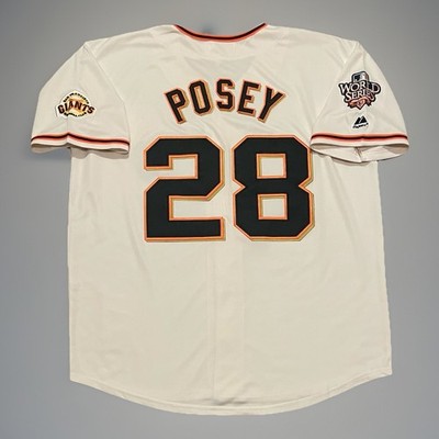 Buster Posey San Francisco Jersey Mens XL 2010 Giants Home Cream Retro Throwback