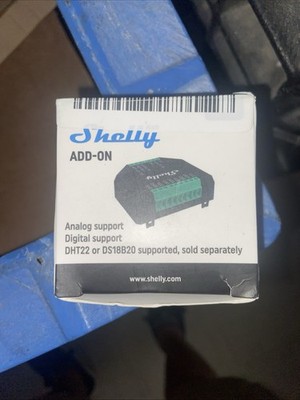 Shelly Plus Add-On Indoor/Outdoor Temperature/Humidity Sensor Built-in Wired