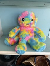 Build A Bear 2022 Rainbow OCTOPUS Bright Tie Dye Plush  Pink Yellow Blue Purple