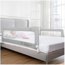 Toddler Bed Rail 2-Pack for Queen/King Swing Down Guard