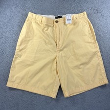 J Crew Shorts Mens 33 Yellow Chino Classic Relaxed Preppy Golf Old Money NEW