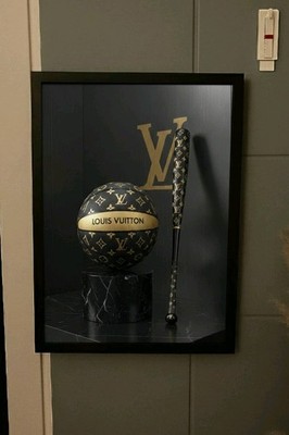 Louis Vuitton Basketball Baseball Luxus Bild Mit Rahmen 20x30