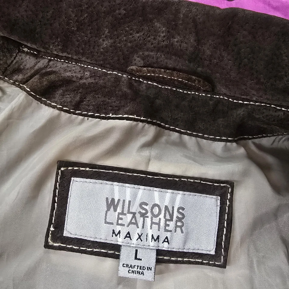 Vintage Wilsons Leather Jacket Dark Brown Maxima Womens Size Large - No Belt - Image 3 of 4