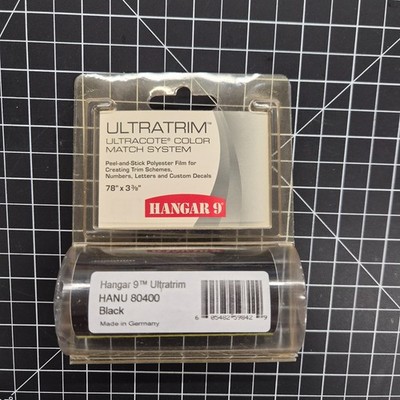 Hangar 9 UltraTrim Black HANU80400 Trim & Striping Tape B4