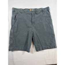 Carhartt Mens Gray Relaxed Fit Canvas Work Shorts 102514-039 Size 42