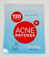 KeyConcepts Emergency ACNE PATCHES 120 pimple patches 3 sizes Hydrocolloid