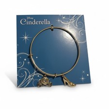 NWT Disney Parks Princess Cinderella Pumkin Carriage Bangle Charm Bracelet