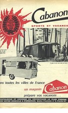 PUBLICITE ADVERTISING   1964   CABANON sports et vacances tentes caravanes