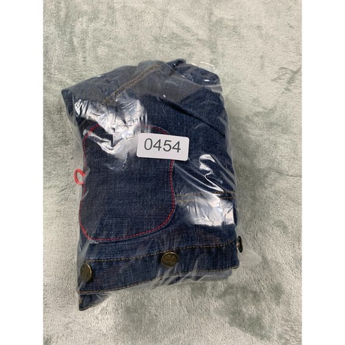 Apple Bottoms Basic Jacket Girl's Medium Blue Denim Long Sleeve Button Front - Picture 9 of 9