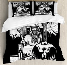 Image of Tarot Duvet Cover Set Emperor Card Artwork