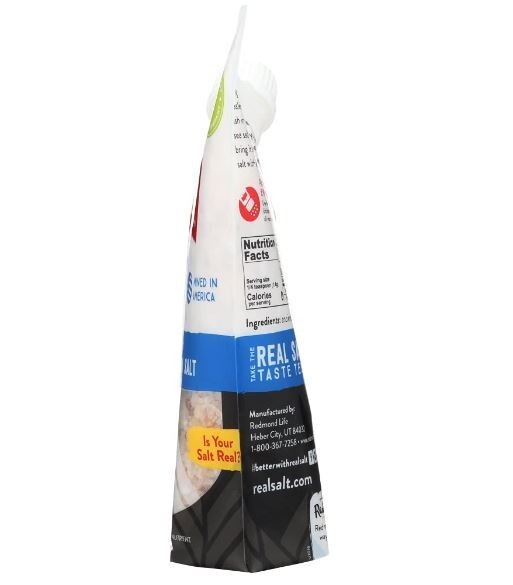 Redmond Real Sea Salt - Natural Unrefined Gluten Free Coarse 16 Ounce Pouch 1 pk