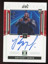 Odyssey Jones 2022 Impeccable WWE Auto Rookie #IL-ODY Serial #d/99 Illustrious