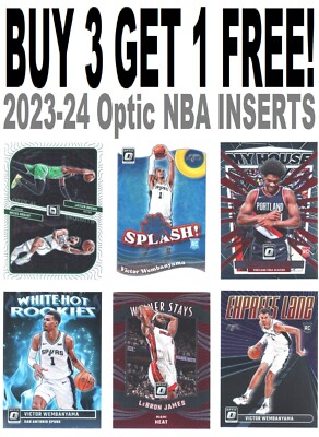2023-24 Donruss Optic Basketball INSERTS ONLY (BUY 3 GET 1 FREE) You Pick/Choose