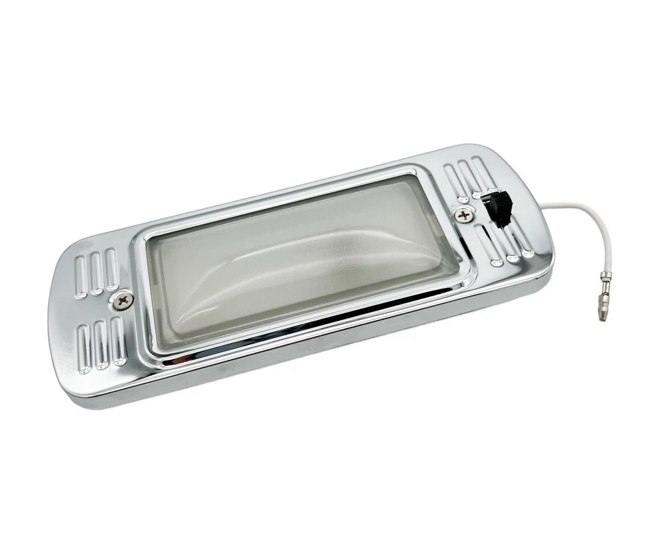 Conjunto de lámpara de luz domo cromada para camioneta Chevy GMC 1947-1955 primera serie Foto 4 de 4