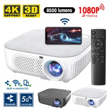 Projector 1080P 4K 8500 Lumens Video Home The...