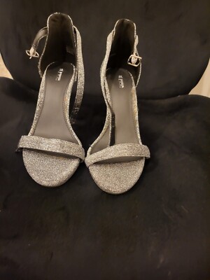 Matalan Silver sparkly heels UK