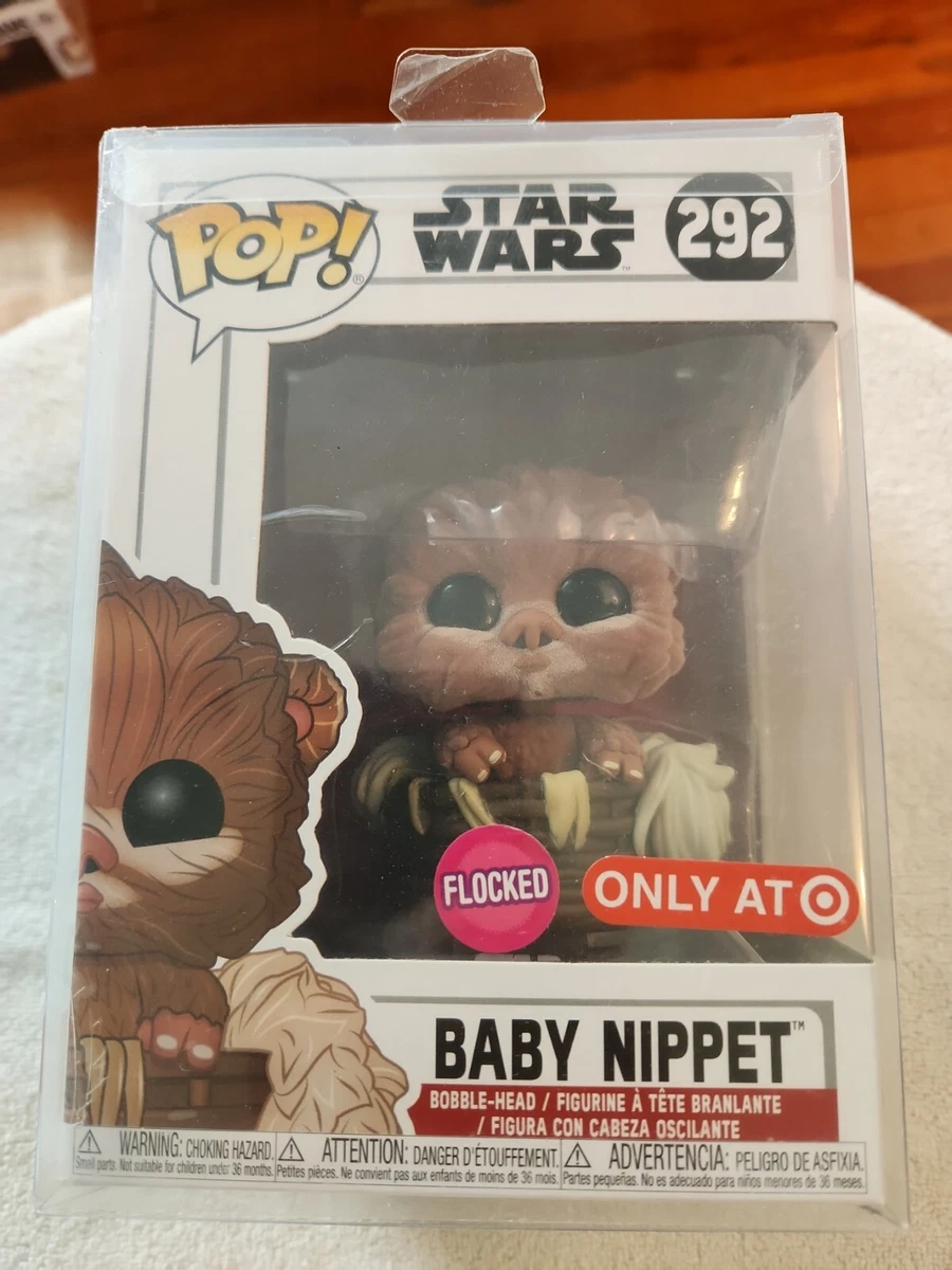Funko Pop STAR WARS Baby Nippet Flocked 292 Target Exclusive NIB W PROTECTOR