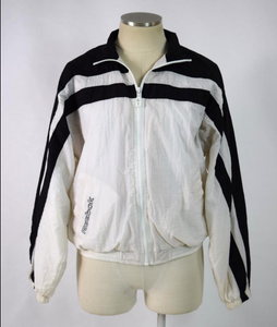 reebok black windbreaker