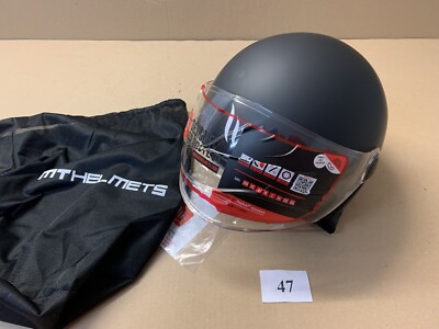 Jethelm ''Street'' von MT HELMETS, Farbe: Mattschwarz, Größe: L (59-60 cm) 