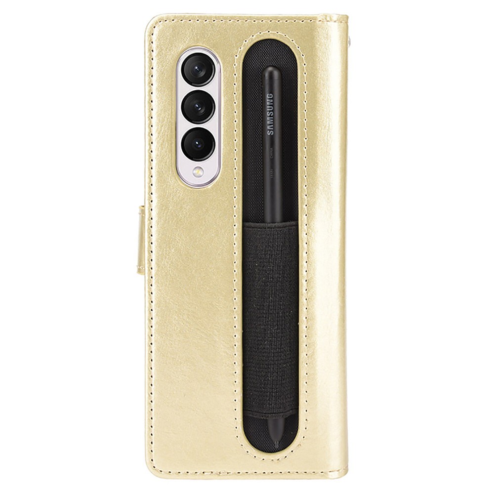 Samsung Galaxy Z Fold 3 Leather Case with Pen Slot & Card Holder