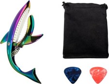Zinc Alloy Guitar Capo Cute Shark Shape Capo with Carrying Case for Classical El