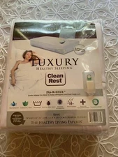 CleanRest Luxury Waterproof California King Mattress Encasement Blocks Bed Bugs