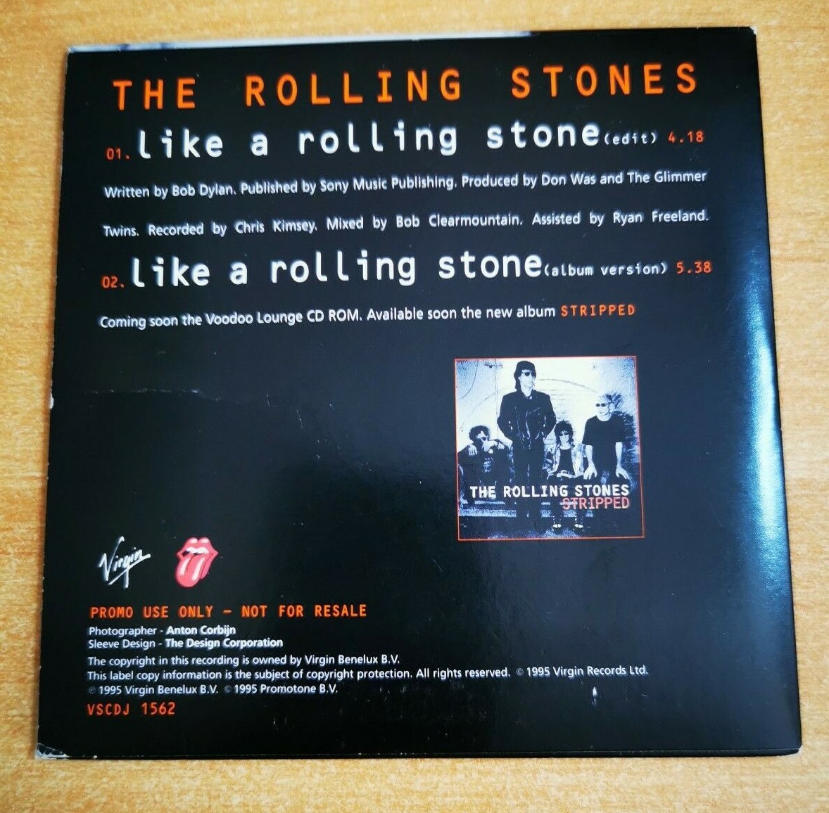 THE ROLLING STONES Like a rolling stone RARE UK PROMO CD SINGLE