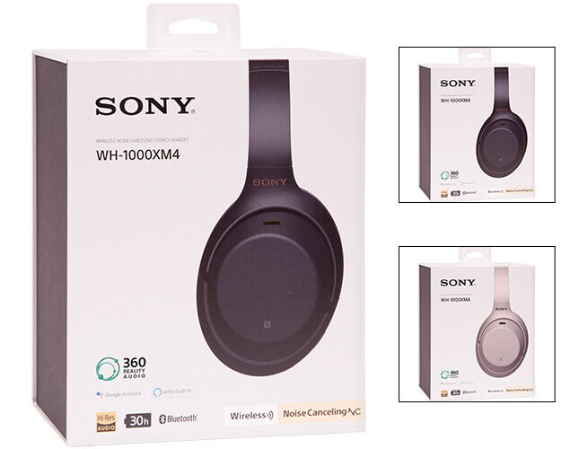 Sony WH-1000XM4 Wireless Noise-Canceling Over-Ear Headphones Black