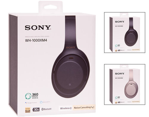 Sony WH-1000XM4 Wireless Noise-Canceling Over-Ear Headphones Black & Silver  | eBay