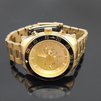Invicta 30059 Pro Diver Men's 48mm Chronograph Gold-Tone Gold Dial