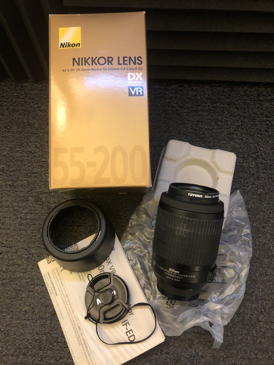 Nikon Nikkor Lens AF-S DX VR Zoom 55-200mm F4-5.6 G IF ED LOOK