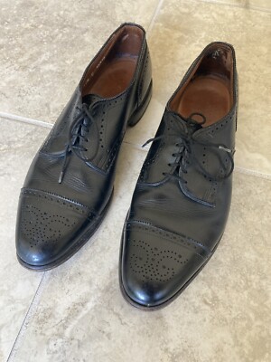 Allen Edmonds Sanford Mens Black Leather lace up shoes size 11.5 ALLEN EDMONDS Sanford Black Leather Oxfords Lace-up Dress  main image 3