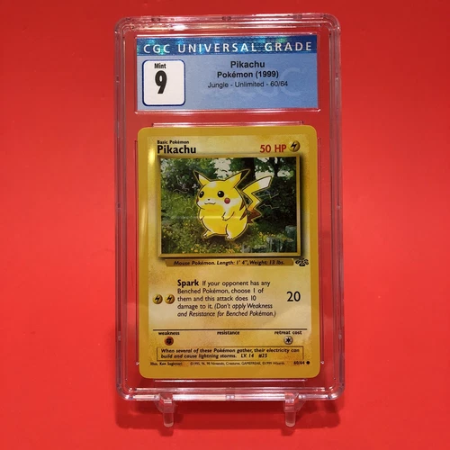 CGC 9 Pikachu 60/64 Jungle Unlimited Mint Pokemon Card