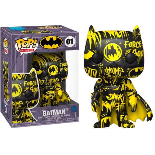 Batman Black & Yellow Artist Series Pop! Vinyl Figure  #01 + FUNKO HARD STACK