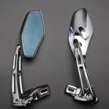 Chrome Motorcycle Side Mirrors For Suzuki Hayabusa GSX1300R GSXR 600 750 1000 DM