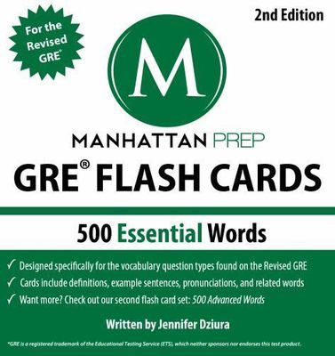 Manhattan Prep: 500 Essential Words: GRE Flash Cards 2nd Edition