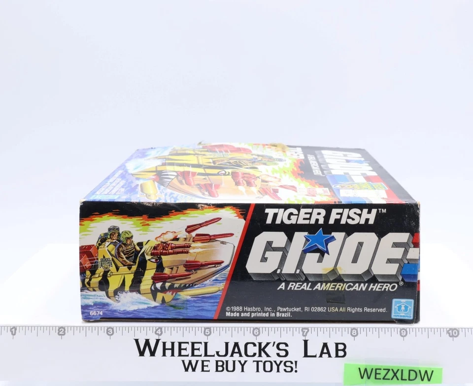 Figura de acción Hasbro 1988 GI Joe Tiger Force 100 % completa Tiger Fish NUEVA SIN USAR, EN CAJA Foto 4 de 4