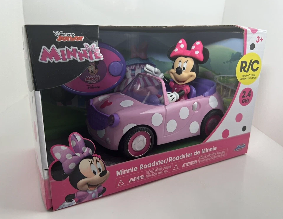 DISNEY JUNIOR MINNIE MOUSE ROADSTER R/C CONTROL REMOTO COCHE ROSA JADA JUGUETES ¡NUEVO!! Foto 2 de 4