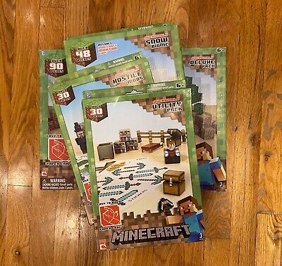 Minecraft Paper Craft - Four Sets - Utility, Hostile Mobs, Snow Biome,  Deluxe