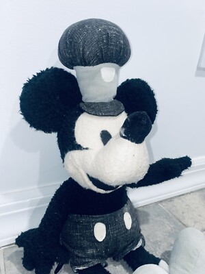 Mickey Mouse Steamboat Willie Plush Stuffed 15” Mickey Mouse Walt