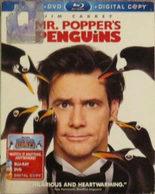 MR. POPPER'S PENGUINS   BLURAY + DVD W/SLIPCOVER