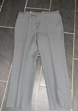 Vintage All Seasons Comfort Action Mens 38x30 Gray 100% Poly Dress Pants
