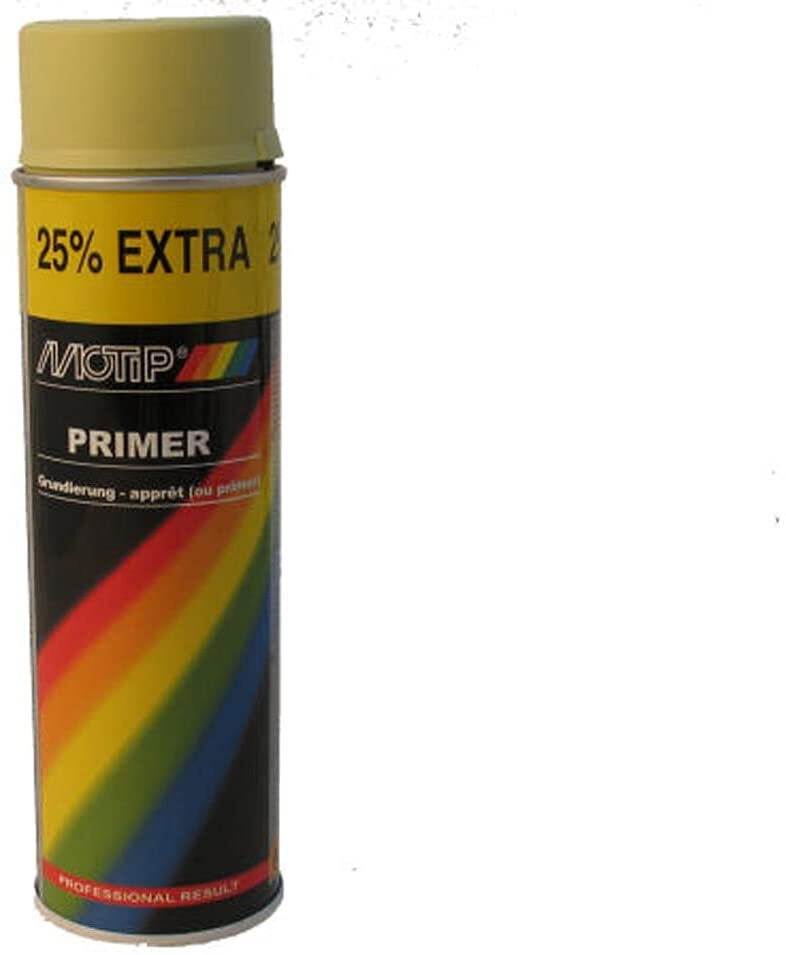 Motip M04053 Aerosol Spray Paint, 500 ml, Primer Yellow