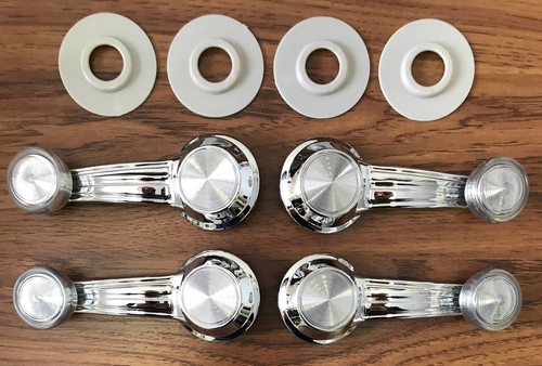 1968-1972 Chevy CLEAR Window Crank Set Vent & Washers Springs Clips Pontiac Olds - Picture 4 of 4
